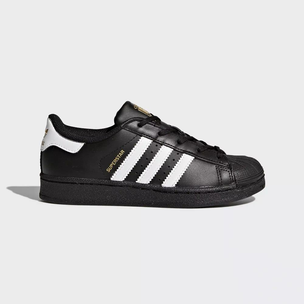 Adidas Superstar Foundation Tenis Negros Para Niña (MX-47233)